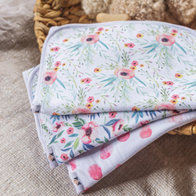 Burp Cloth Set-Floral Kiss