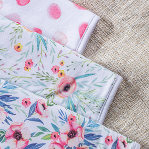 Burp Cloth Set-Floral Kiss