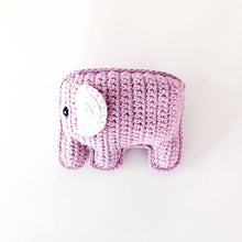Organic Elephant Rattle - Dusky Pink