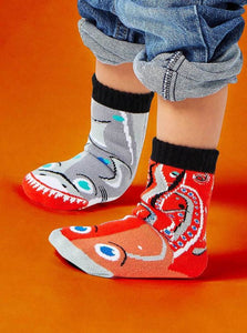 SHARK & OCTOPUS - TWEENS MISMATCHED SOCKS