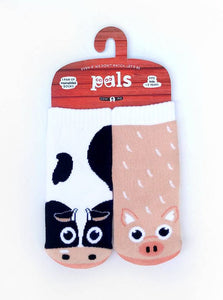 COW & PIG - KIDS MISMATCHED SOCKS