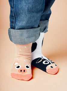 COW & PIG - KIDS MISMATCHED SOCKS
