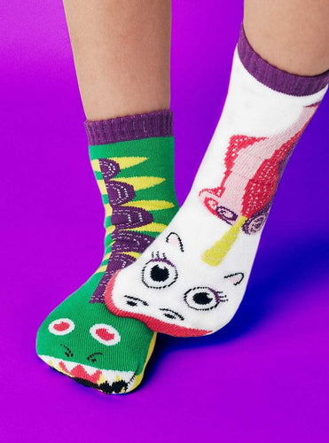 DRAGON & UNICORN - TWEENS MISMATCHED SOCKS