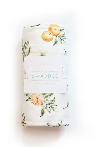 Tangerine Fruit Baby Swaddle