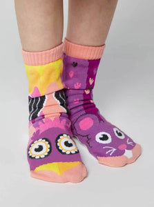 OWL & MOUSE - TWEENS MISMATCHED SOCKS