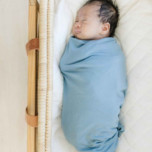 Swaddle Blanket - Dusty Blue