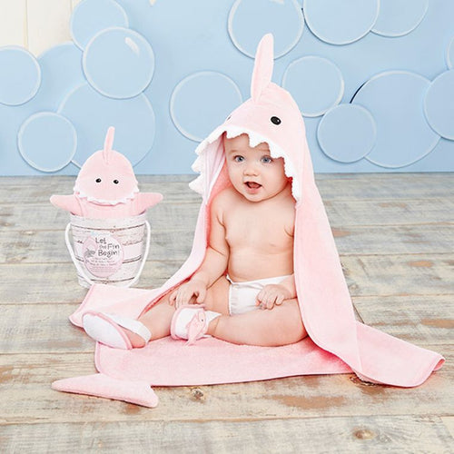 Let the Fin Begin 4-Piece Bath Gift Set (Pink)