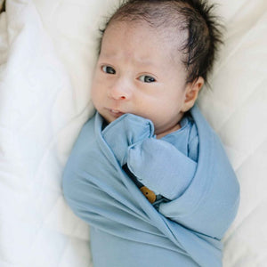 Swaddle Blanket - Dusty Blue