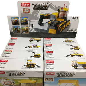 TEXAS TOY DISTRIBUTION- 4-IN-1 CONSTRUCTION DISPLAY SET, BUILDING BRICKS X2 OF EACH