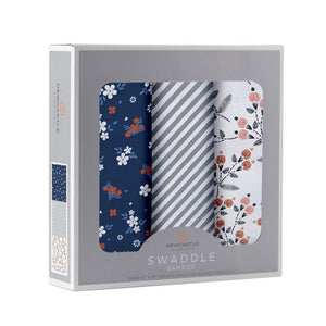 Blooms Floral Bamboo Muslin Swaddle 3PK