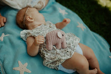 Organic Elephant Rattle - Dusky Pink