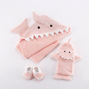 Let the Fin Begin 4-Piece Bath Gift Set (Pink)