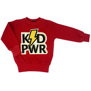 WEE MONSTER- RED KID POWER SWEATSHIRT