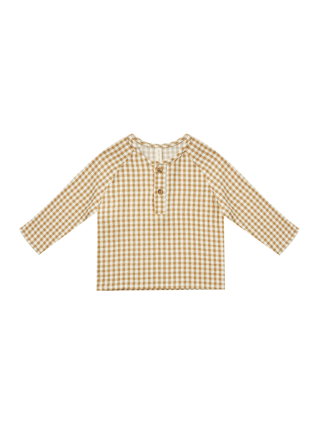 QUINCY MAE- ZION SHIRT | HONEY GINGHAM