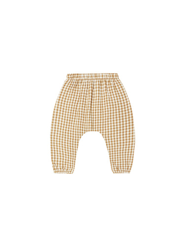 QUINCY MAE- WOVEN PANT | HONEY GINGHAM